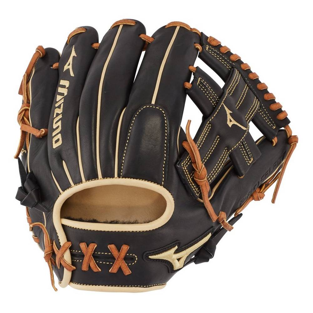 Guanti Mizuno Baseball Pro Select Infield 11.5" - Regular Pocket Uomo - Nere - 94628-YDGE